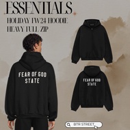 ESSENTIALS FW24 HOODIE HEAVY FULL ZIL