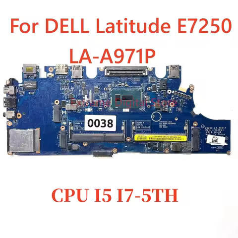 LA-A971P For DELL Latitude E7250 Notebook Mainboard With I5 I7-5TH CPU 100% Tested Fully Work