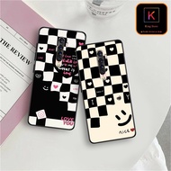 Oppo Reno 2 - Reno 2F - Reno 2Z Case - Oppo Cover With Checkered Pattern - Super Durable, Luxurious TPU Material