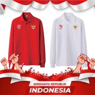 Logo 36 / Polo Shirt / Long Sleeve Collar Shirt / Indonesian Independence Shirt