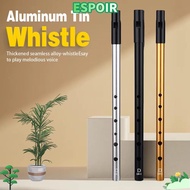 IESPOIRHA Aluminum Tin Whistle, 6 Holes Rich Tone Irish Whistle Flute, Traditional C/D Key Easy-to-l