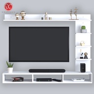 DEcTionS Set Furniture Rak TV Dinding Minimalis Meja TV Tempel Dinding 32-42 In Panjang 120 cm