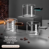 Mini Espresso Measuring Cup Glass with Scale Extraction Cup Espresso Machine Accessories