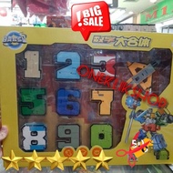 Robot Number Toy Becomes a Big Robot