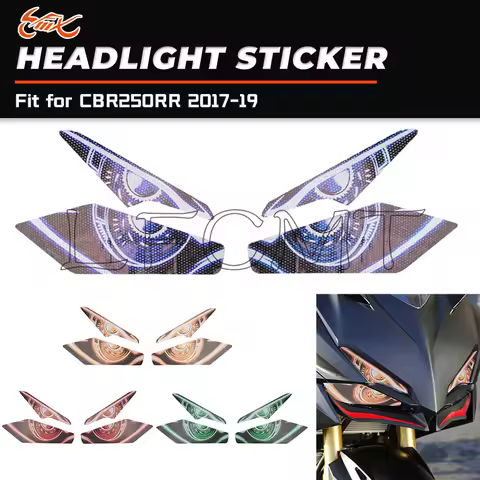 Motorcycle Front Farings Headlight Guard Sticker Head Lamp Protection Decals Fit for Honda CBR250RR