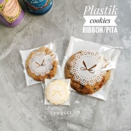 PUTIH Plastic COOKIES Pouch Biscuit MODEL RIBBON White RIBBON