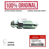 Brake Fluid Drain Bolt Screw Bleeder Air Caliper Nipple For Honda BeAT K1A Scoopy eSP K93 Original G