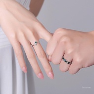 Crazy 2Pcs Silver Lover Astronaut Ring Fashion Jewelry  Quality Crystal Zircon