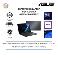 Asus ExpertBook B3605CCA-MB0985X 16" Laptop/ Notebook (Ultra 5 225H, 16GB, 512GB, Intel, W11P, AI)