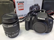 二手 "Canon" EOS 650D "單反" "相機" 套機反Mon 連支架，袋，卡，書 相機