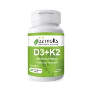 Ozmolts Vitamin D3 5000 IU + Vitamin K2 120 Mcg วิตามิน D3 + K2 Tablet วิตามินดี 3 เม็ดเคี้ยว บำรุงก