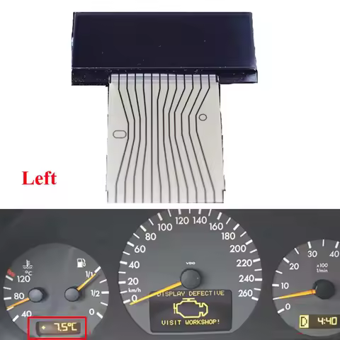 W210 W208 R170 S210 E320 Left Dashboard LCD Screen Instrument Cluster Display Screen For Mercedes E-