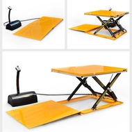 Fixed Lift Ultra-Low Type Low Discharge Slope Lift 85mm Hydraulic Truck Electric Type Platform Lifti