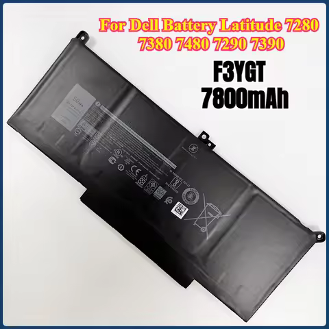 New F3YGT Latitude for Dell Battery Latitude 7480 12 13 7000 7280 7290 E7280 E7290 E7380 E7390 7000 