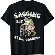 Sagging But Still Gagging Frog Funny Cringe Meme Men T-Shirt
