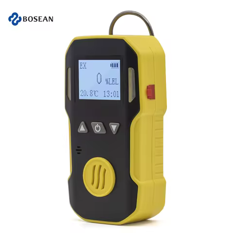 BOSEAN Portable Industry Gas Detector H2/O3/CO/PH3/CO2/H2S/NH3/O2/NO2/NO/EX/CH4 Sound Light Vibratio