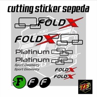 STICKER FRAME SEPEDA FOLD X PLATINUM