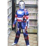 BAB ชุดของขวัญเด็กแรกเกิด ราคาขายส่ง◑۞พร้อมส่ง Cosplay Iron Patriot รวมหน้ากาก ชุดแฟนซีเด็ก ชุดฮีโร่