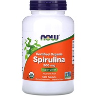 美國Now Foods 天然有機螺旋藻 500毫克 500片