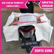 tas motor jualan bahan terpal tas samping motor beat produk surya guna