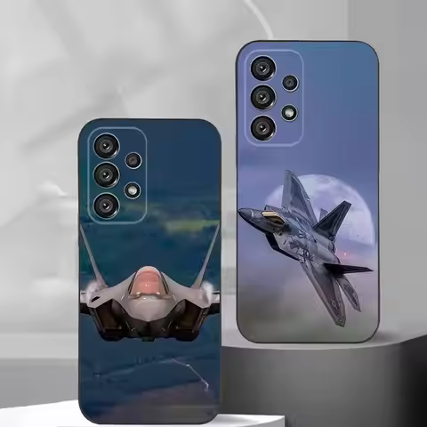 fighter F35 F-22 Lightning Phone Case For Samsung S25,S24,S21,S22,S23,S30,Ultra,S20,Plus,Fe,Lite,Not