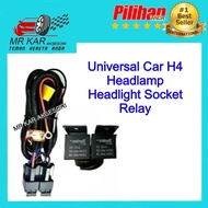 Car H1,H4,H7,H11 Headlamp Headlight Socket Relay -Universal