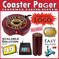 Premium Buzzer Food court Paging System Hawker Centre Pager Wireless F&B Food Buzzer coaster pager Q