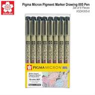 SAKURA Pigma Micron Pigment Marker Drawing 005 Pen XSDK005-8 Set of 8 pieces