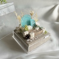 AraLula Gubahan Bekas Cincin 360, Gelang, Rantai Hantaran acrylic Transparent