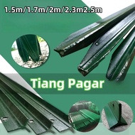 Fence Column 10pcs Pagar Cyclone Column Triangular Pointed Solid Iron Column Tiang Pagar Fence Posts