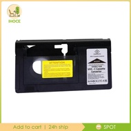 [Ihoce] VHS to 12mm Cassette Adapter, Tape Adapter, Heavy Duty Black Professional 12mm Tape Converte