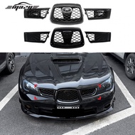 Subaru Impreza WRX STI Nineth Generation 06-07 Replacement Grille Gloss Black Carbon Fiber Malaysia 