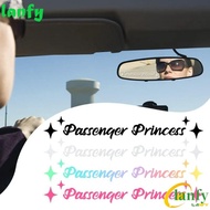 LANFY Passenger Princess Sticker, Reflective Self Adhesive Passenger Princess Car Stickers, Passenger Princess Waterproof Creative Passenger Princess Decals