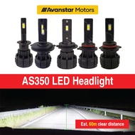 (1 Year Warranty) Perodua/Proton Car Headlight LED Bulb 12000LM 60W H1 H4 H7 H8/H11/H16 HB3 HB4 9005