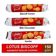 LOTUS BISCOFF SANDWICH COOKIES CONTENTS 15 PCS / LOTUS BISCOFF SANDWICH / LOTUS BISCOFF CREAM / LOTU
