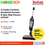 Tefal X-Combo Cordless Handstick Vacuum &amp; Spin Mop Cleaner GF3039