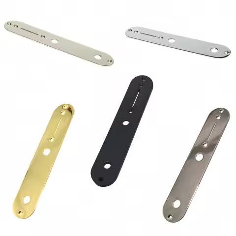 Miwayer Telecaster Control Plate – 5 Colors Silver/Gold/Black, Anti-Interference Metal – Ideal for F