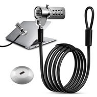 Computer Lock Laptop Lock with Slot Plate 6.23 ft Combination Security Locking Cable Digital Passwor