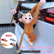 MAGICIANOK Car Pendant, Car Accesorios Hanging Monkey Gibbon Monkey Plush Toys, Quick Release Creati