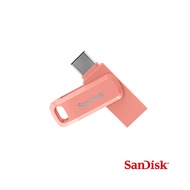 SanDisk Ultra Go USB Type-C雙用隨身碟/ 公司貨/ 128GB/ 蜜桃橘