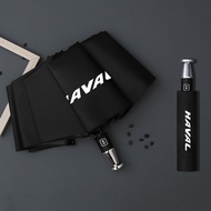 ร่มอัตโนมัติ Haval Big Dog H6M6H9H5 ร่มกันแดดกันฝนแบบพับได้ ร่มยาวตรง ร่มสำหรับรถยนต์ เครื่องมือในรถ