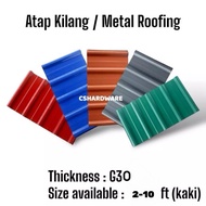 Metal Roofing Zinc / Zink Kilang / Zinc Colour / Zink Warna / Zink Biru / Zinc Besi C-chanel/ Bumbun