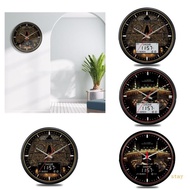 stay Contemporary Wall Clock Round Azan Clock 13inch Screen with Smooth Operation