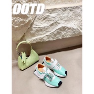 DYMALNOTPY 21SS Niche Streetwear - Retro Diagonal-Toe Thick Sole Sneakers