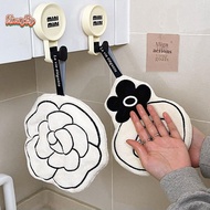 honeybird Bathroom Double-thiness Hand Towel Home Convenient Hanging Qui-drying Absorbent Hand Towel