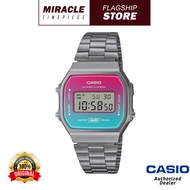 Casio A168WERB-2A Vintage Gray Stainless Steel Band Women WatchDF A168WERB-2/ A168WERB/A