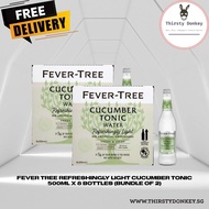 Fever Tree Refreshingly Light Cucumber Tonic - 500ml x 8 bottles (Bundle of 2) (BBD: 03/2026)