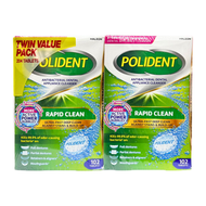 保麗淨 - [孖裝] 假牙清潔片 (102片 x 2盒) 平行進口