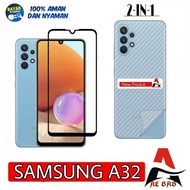 TEMPERED GLASS SAMSUNG A32 FULL COVER COLOR LIST BONUS GARSKIN SAMSUNG A32 SCREEN GUARD