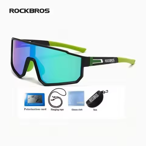 ROCKBROS Lunettes de cyclismesurdimensionnées pourhommes vélocoupe-ventrevêtement colorélunettes de